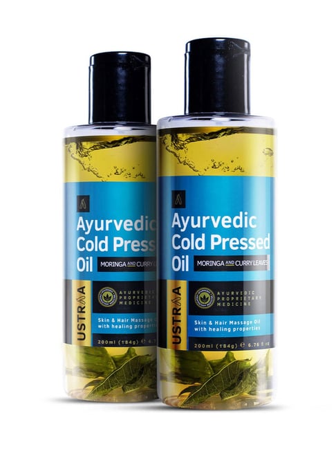 Ustraa Ayurvedic Cold Pressed Oil - 200 ml - Set of 2