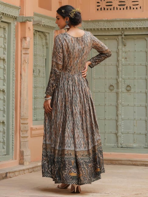 Buy SCAKHI Grey Silk Embellished Ethnic Dress for Women's Online @ Tata CLiQ