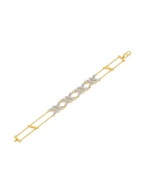 Melorra 18k Gold & Diamond Monogram Miracle Bracelet for Women