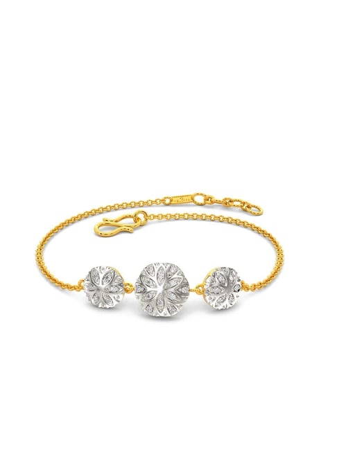 Italian Design Gold Diamond Bracelet In 18K White Gold  Fascinating  Diamonds