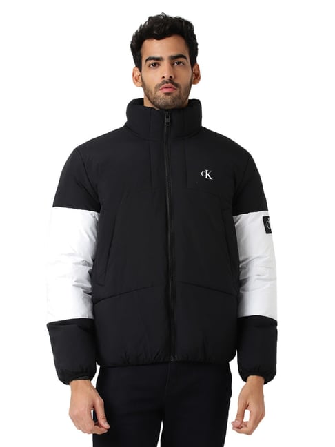 Calvin Klein Mens Full-Zip Puffer Jacket Small Blue Edge - NWT $225 | eBay