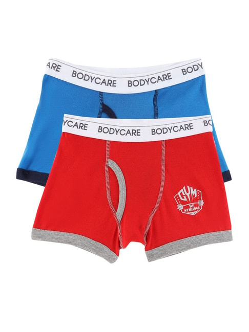 Bodycare Boys Trunk Pack Of 2-Royal Blue & Red