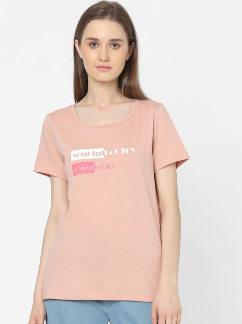 Vero Moda Pink Graphic Print T-Shirt