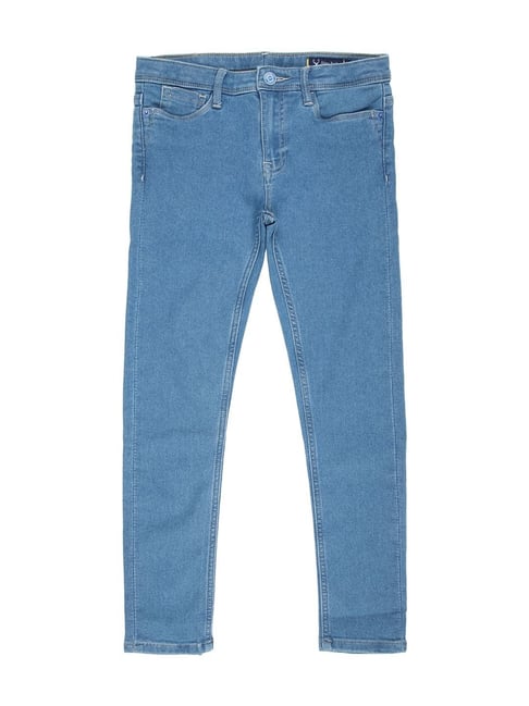 Allen Solly Junior Blue Cotton Regular Fit Jeans