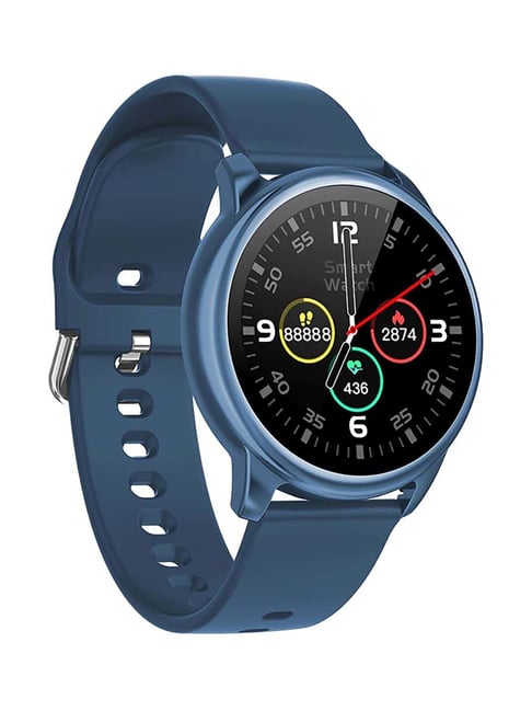 Crossbeats Orbit Bluetooth Calling Smart Watch with Voice Assistant (Metallic Blue)