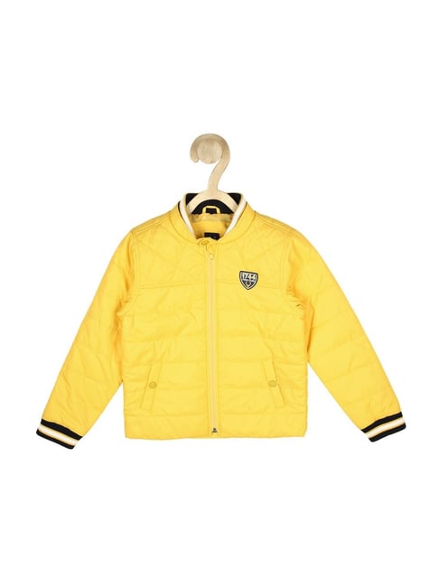 Allen Solly Junior Yellow Regular Fit Full Sleeves Jacket