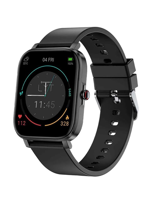 Crossbeats Ignite LYT Smart Watch (GPS, Carbon Black)