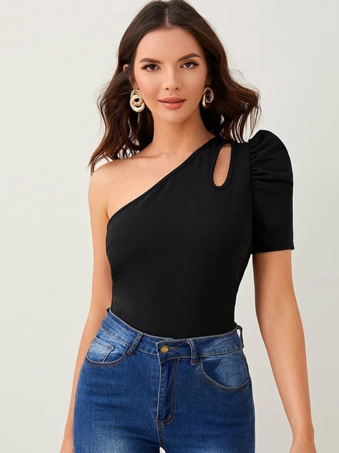 Buy Black Tops for Women by Rare Online