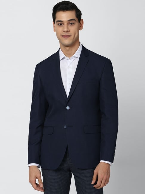 Buy Peter England Elite Navy Slim Fit Blazer for Mens Online Tata CLiQ