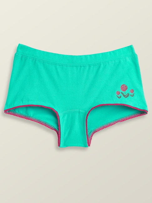 XY Life Kids Green & Pink Relaxed Fit Panties