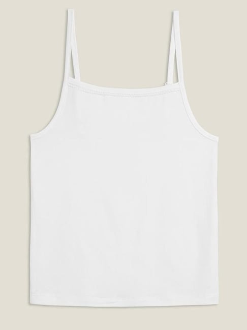 XY Life Kids White Relaxed Fit Camisole