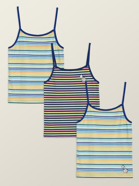 XY Life Kids Multicolor Striped Camisole (Pack of 3)