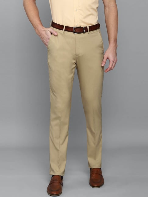 Buy Louis Philippe Beige Trousers Online - 253201 | Louis Philippe