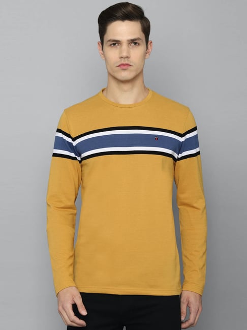 Buy Louis Philippe Yellow T-Shirt at