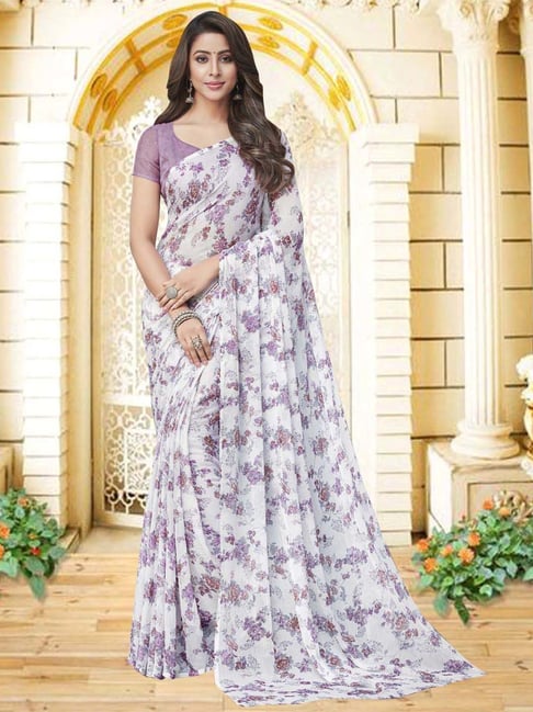 Gorgeous Lavender Color Ready To Wear Saree With Waist Belt – Fabvilla