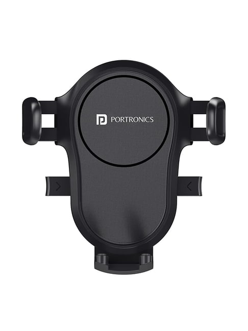 Portronics Clamp Y Adjustable Air Vent Car Mobile Holder (Black)