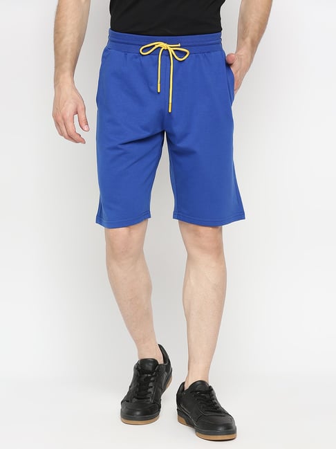 UnderJeans by Spykar Royal Blue Regular Fit Shorts-picture-23