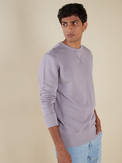 WES Casuals by Westside Light Purple Relaxed-Fit Sweatshirt - Price History