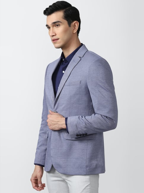Buy Peter England Elite Purple Slim Fit Blazer for Mens Online Tata CLiQ