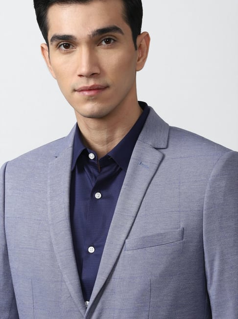 Buy Peter England Elite Purple Slim Fit Blazer for Mens Online Tata CLiQ