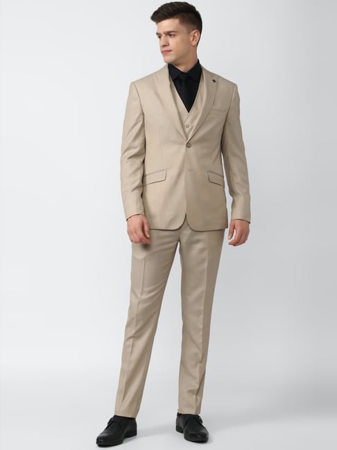 Beige Pleated cottongabardine suit trousers  Husbands Paris   MATCHESFASHION US