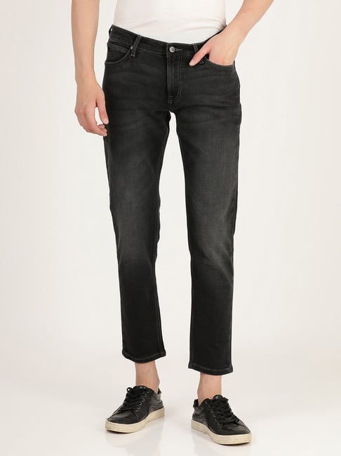 Lee Dark Grey Skinny Fit Low Rise Jeans