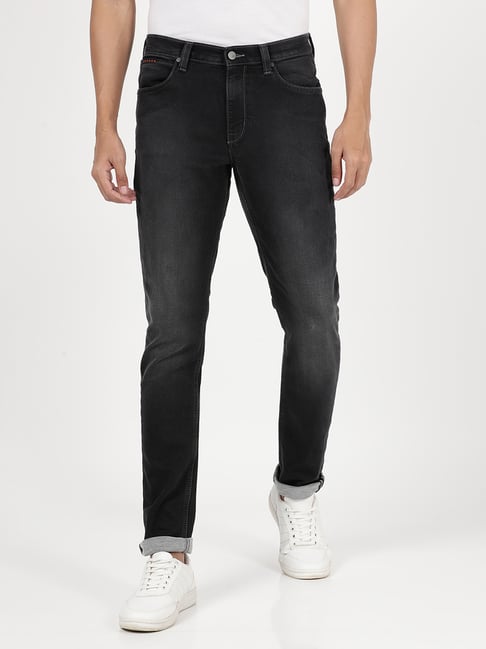 Lee Dark Grey Skinny Fit Lightly Washed Jeans