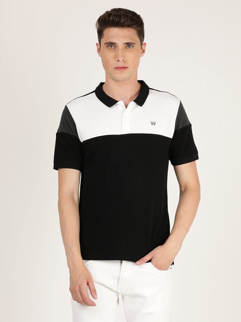 Wrangler Black Polo T-Shirt