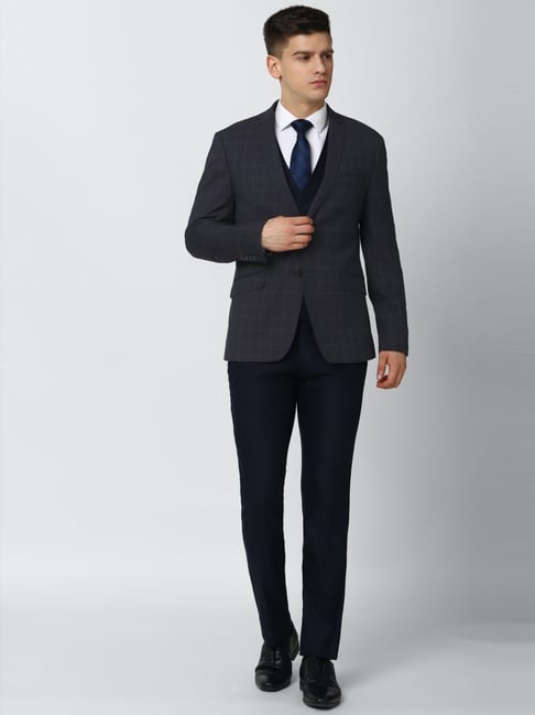 Buy Grey Skinny Fit Stretch Marl Suit: Trousers from Next Luxembourg
