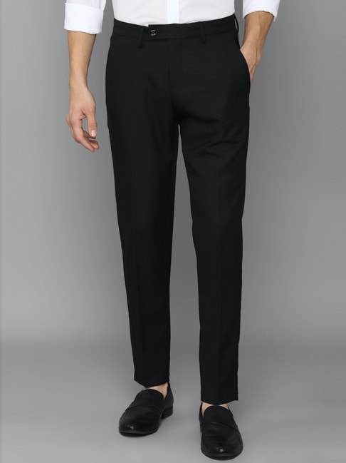 Formal Trouser Explore Men Black Cotton Rayon Formal Trouser on Clithscom