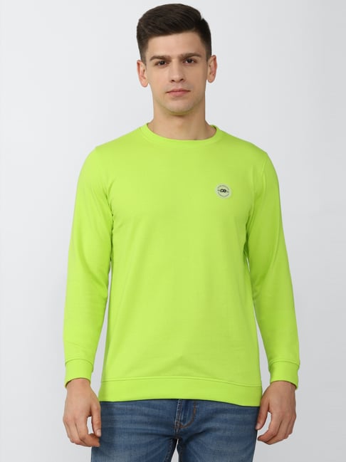 Buy Peter England Green Slim Fit SweatShirt for Mens Online @ Tata CLiQ