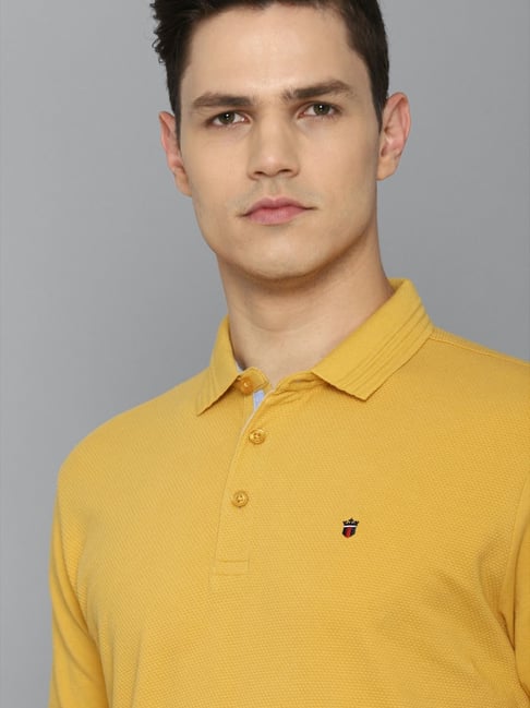 Buy Louis Philippe Mustard Polo T-Shirt for Men's Online @ Tata CLiQ