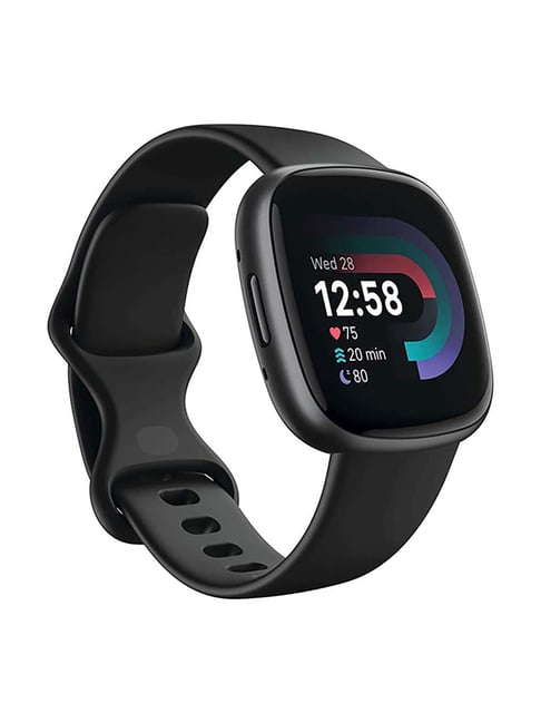 Fitbit Versa 4 Fitness Watch (Black / Graphite Aluminium)