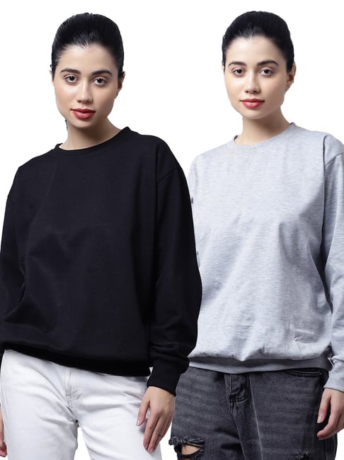 Vimal Jonney Grey & Navy Fleece Pullover - Pack of 2-picture-21