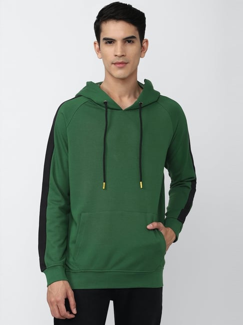 Mens green cheap hooded sweatshirt