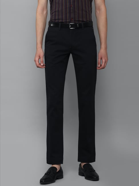 Black slim fit smart trousers | River Island