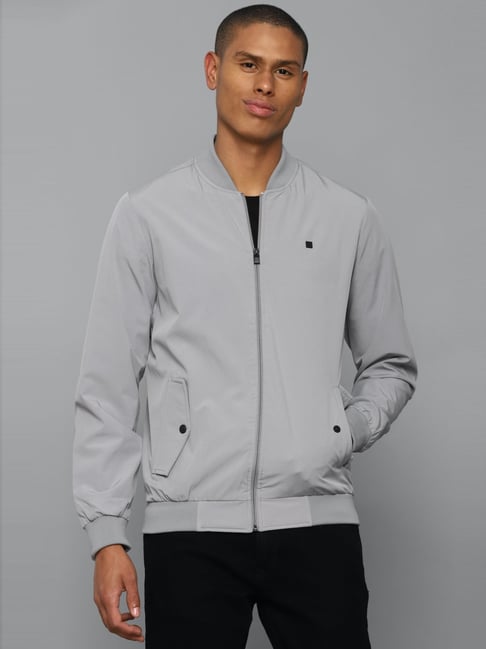 Allen Solly Grey Cotton Regular Fit Jacket-picture-42