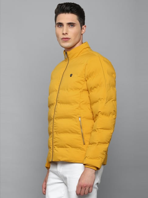 Buy Louis Philippe Yellow Regular Fit Jacket for Mens Online