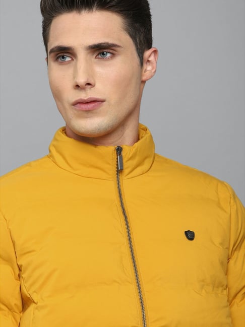 Buy Louis Philippe Yellow Regular Fit Jacket for Mens Online