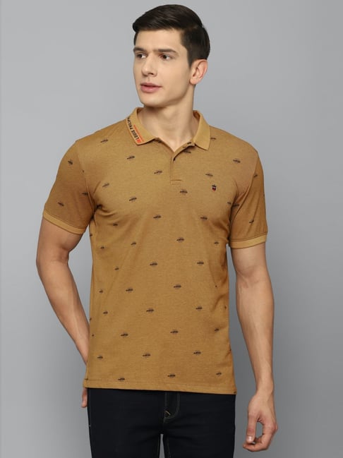 Buy Louis Philippe Mustard Polo T-Shirt for Men's Online @ Tata CLiQ