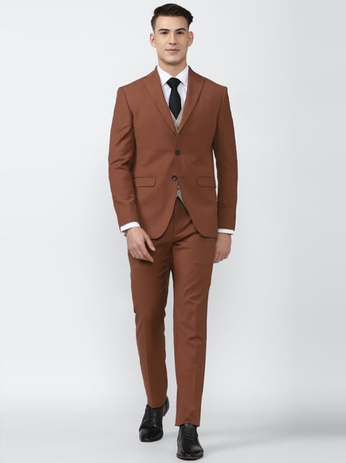 ASOS DESIGN super skinny wool mix suit trousers in dark brown tweed  ASOS