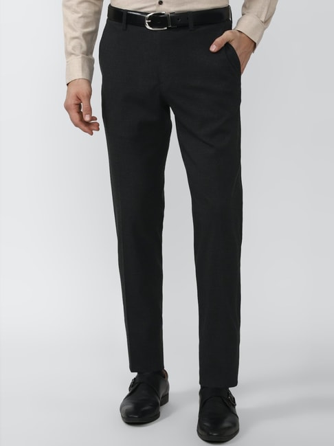 Buy Men Black Solid Low Skinny Fit Casual Trousers Online  494889  Peter  England