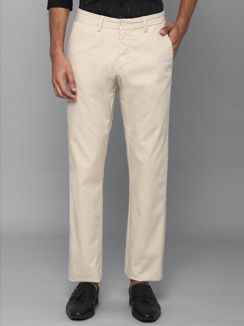 Buy Men Blue Regular Fit Textured Casual Trousers Online  281491  Allen  Solly