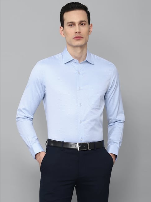 Louis Philippe Formal Shirts : Buy Louis Philippe Men Blue Shirt