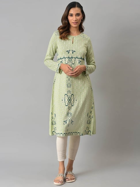 Buy Pink Embroidered Winter Kurta Online - Shop for W