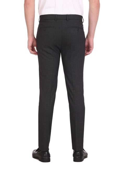 Buy Arrow New York Men Checked Slim Fit Formal Trousers - Trousers for Men  25364860 | Myntra
