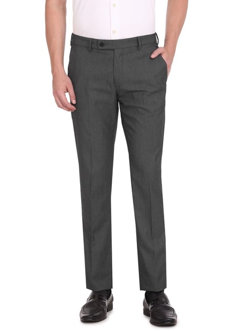 Buy Arrow Sports Low Rise Bronson Slim Fit Brown Trousers online