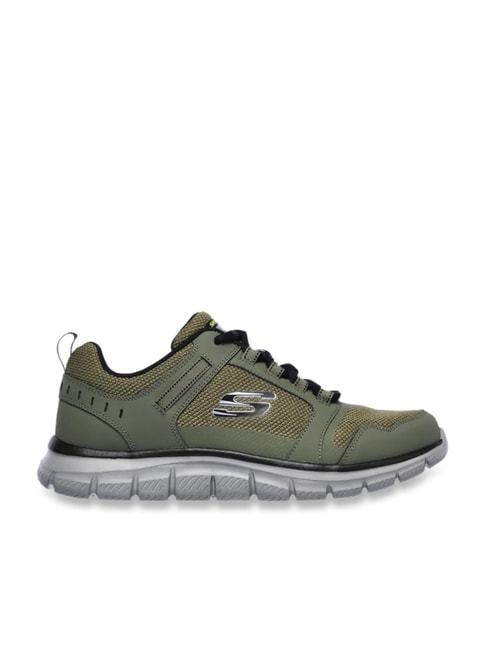 Skechers Men's Track - Knockhill Olive Running Shoes