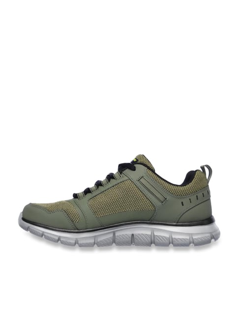 Skechers Men's Track Knockhill Olive Running Shoes