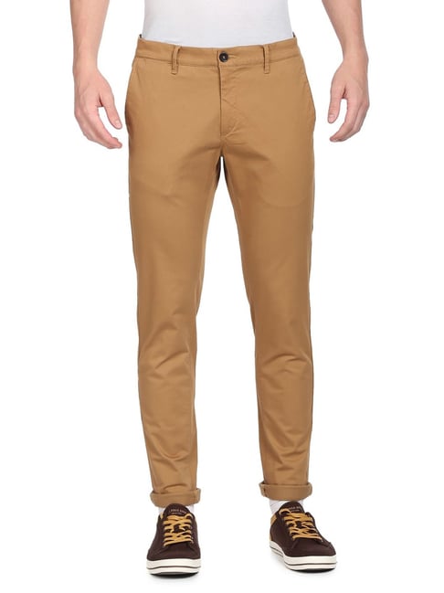 U S Polo Assn U.S. Polo Assn. Khaki Cotton Regular Fit Chinos